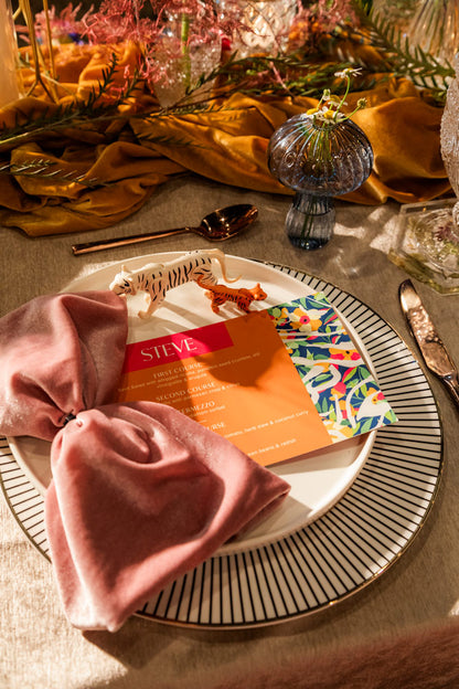 Bold Colorful Menu