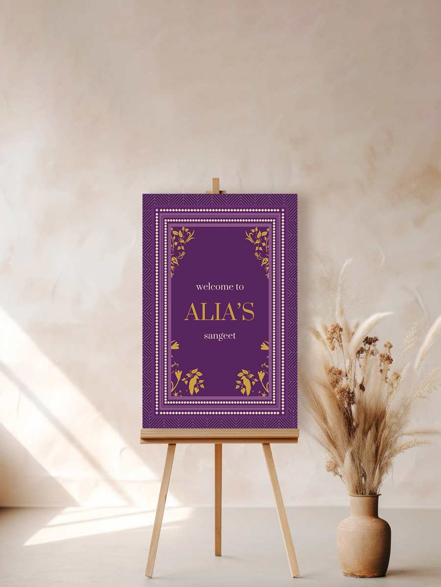Chevron Floral Welcome Sign with shades of wine purple & pink. Wedding Signage. Engagement signage, Bridal Shower signage. Baby Shower Signage. Personalize and customize in Canva. Digital Download. Print anywhere in the World at a local printer