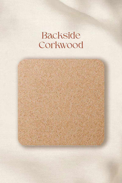 Vintage Retro Coaster set of 4, Motif Flowers in the colours orange, rust orange, green and beige, Business Logo Designs, Don't Take My Drink Wedding Designs, Engagement Announcements, Save the Dates, Party Favors, Baby Shower Decor, Home Decor Coster, Table Decor, Birthday Decorations, Monogrammed Decor. Square coasters.