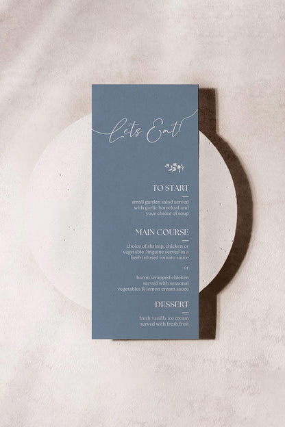 Coloured Menu