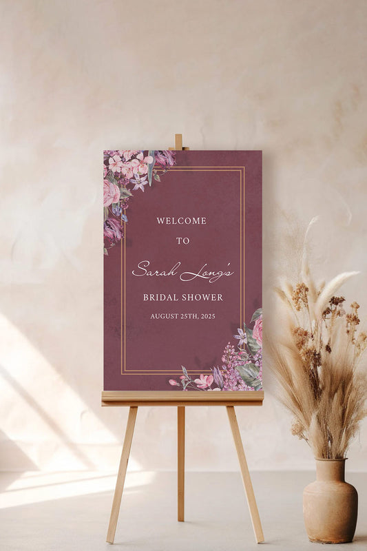Floral Sign