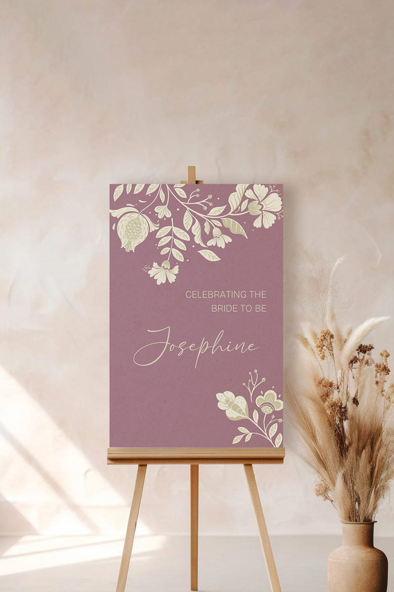 Floral Sign