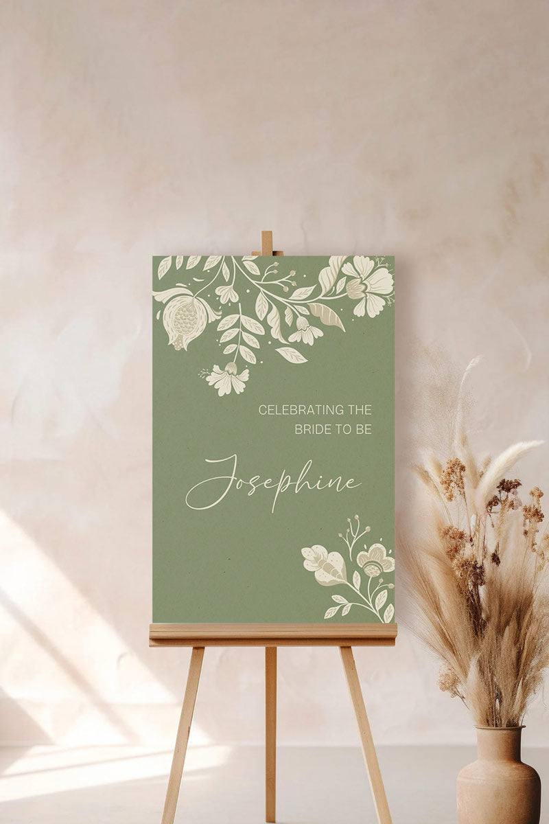 Floral Sign