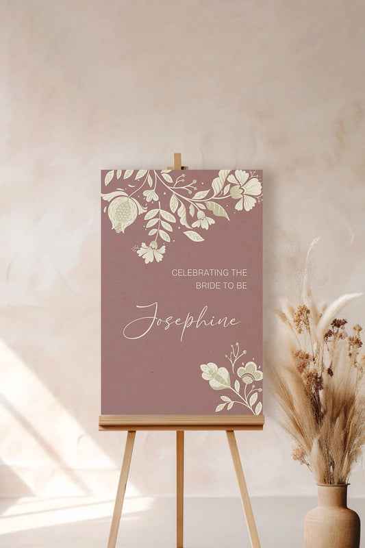 Floral Sign
