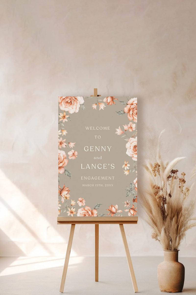Floral Sign