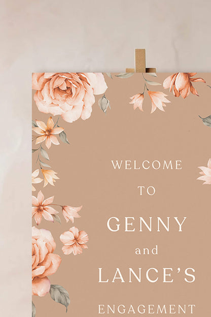 Floral Sign