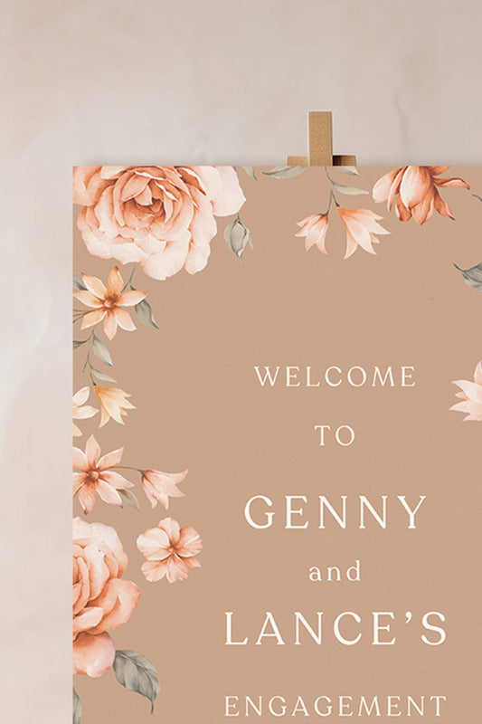 Floral Sign