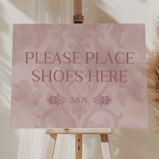 Brown & Pink French Baroque Welcome Sign with shades of brown. Washroom Directional sign. Please cover your head sign for hindu and sikh weddings. Please disconnect from your device sign. Bridal Shower stationery. Baby Shower Signage. Engagement Signage. Outdoor wedding signage. Personalize and customize in Canva. Digital Download. Print anywhere in the World at your local printer