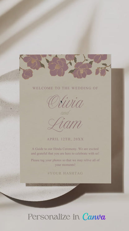 Floral Program Card