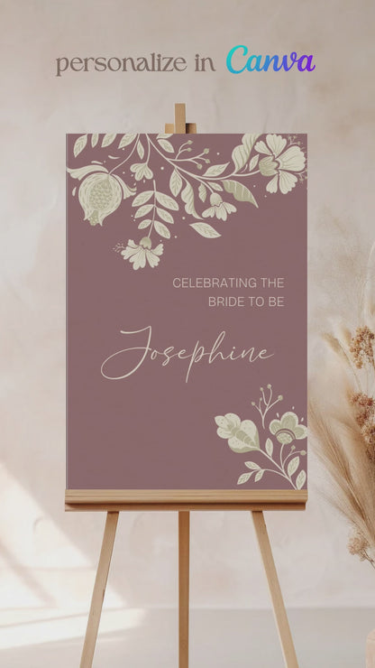 Floral Sign