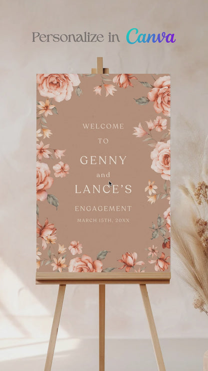 Floral Sign