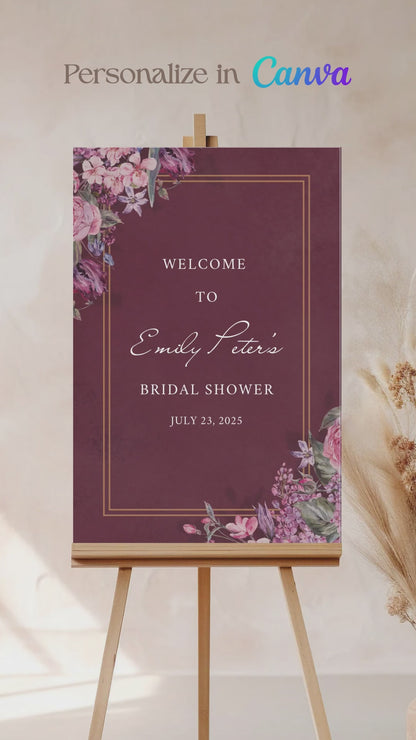 Floral Sign