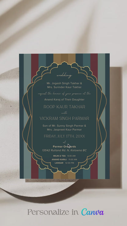 Striped Invite